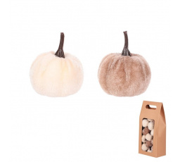 Dýně plastová s látkou, barva cappuccino, cena za balení (24 ks)