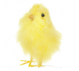 Kuře - dekorace na postavení, barva žlutá