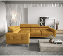 Rohová sedací souprava TOSCANIA 250x180 - žlutá , levá