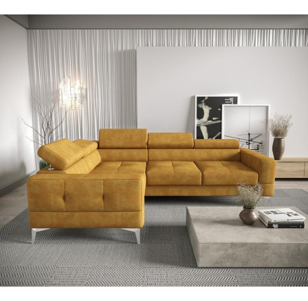 Rohová sedací souprava TOSCANIA 250x180 - žlutá , levá Rohová sedací souprava TOSCANIA 250x180 - žlutá , levá