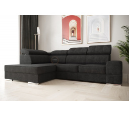 Rohová sedací souprava ROYAL I 260×185 - grafit , levá