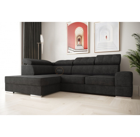 Rohová sedací souprava ROYAL I 260×185 - grafit , levá Rohová sedací souprava ROYAL I 260×185 - grafit , levá