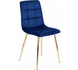 Židle YORK Modrá Sametová