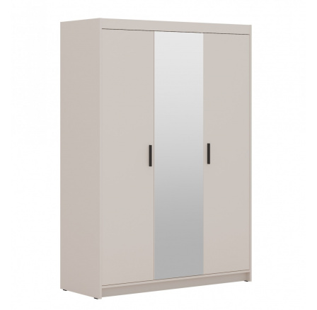 Skříň Enja 3D se zrcadlem písková béžová