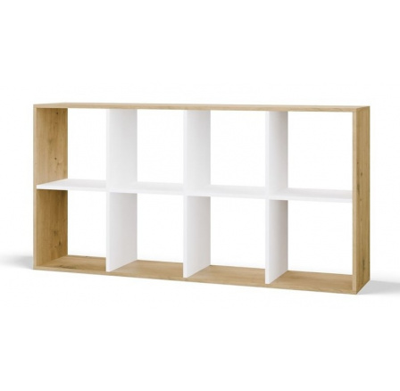Regál Manja 2x4 dub artisan/bílá