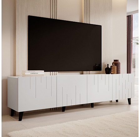 TV komoda BARI, bílá matná TV komoda BARI, bílá matná