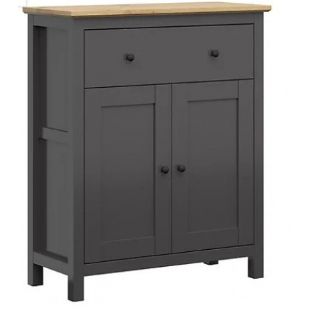 Komoda HESEN, KOM2D1S grafit/dub artisan