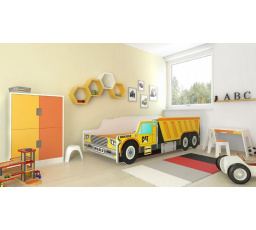 Postel s matrací CONSTRUCTION CAR 140x70