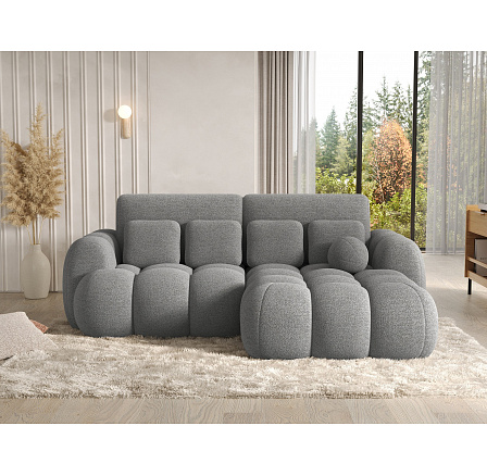Covelion Corner Sofa Bed with Storage, Grey Bouclé, Right-Hand Facing Royal 04 193x60 Right 1 Covelion Corner Sofa Bed with Storage, Grey Bouclé, Right-Hand Facing Royal 04 193x60 Right 1