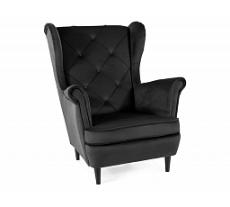 Křeslo LADY Velvet, černý Bluvel 19/wenge
