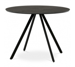 Kulatý jídelní stůl 100x100cm, lamino, šedý dub, HT-R5010 GREY