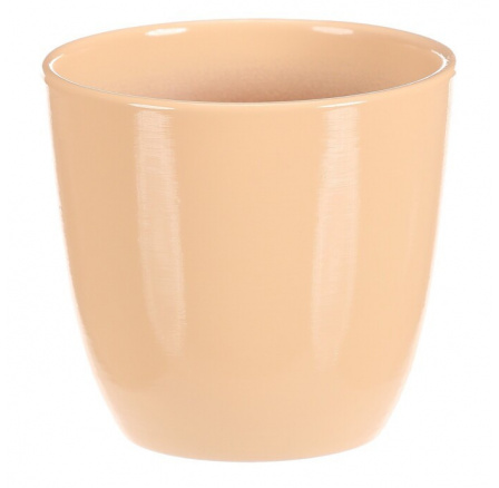 Obal na květiny - terakota, pr. 10 cm, barva krémová