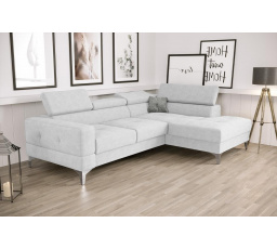 Rohová sedací souprava TOSCANIA MINI s funkcí spaní 170x250 cm - šedá , pravá