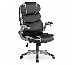 Otočná židle LIVERPOOL Černá Ekokůže