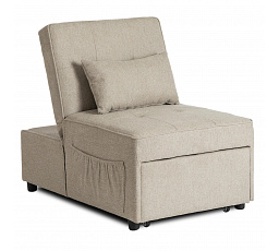 Rozkládací křeslo IBERIS 67 cm na spaní Béžové