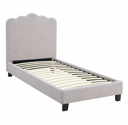 Postel 90x200 CRATER Šedá Boucle