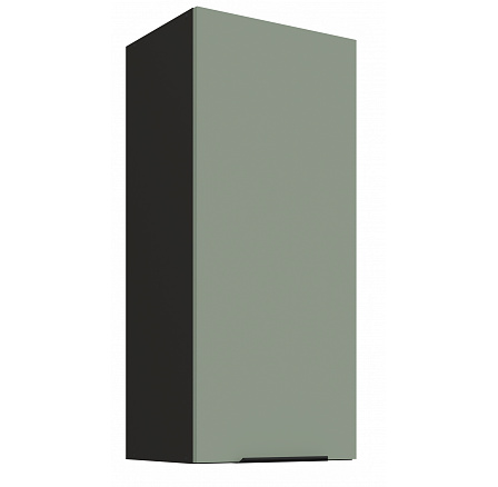 Horní skříňka ARIA - 40 G-90 1F, Černá/Aquamarine