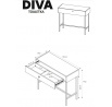 Toaletní stolek DIVA béžový