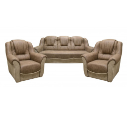 Sedací souprava Bára 3f+1+1 hnědá GA, Preston 22 - koo / Preston 21