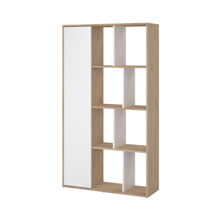 Regál Penta 739, jackson hickory/bílý lesk