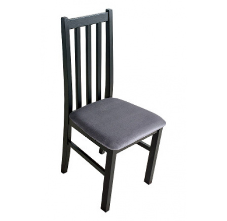 BOSANOVA 10 (BOSS 10)- jídelní židle černá / látka grafitová č.26X - kolekce "DRE" (K150-Z)