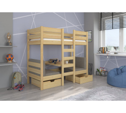 Patrová postel BART 180x80 Borovice Přírodní