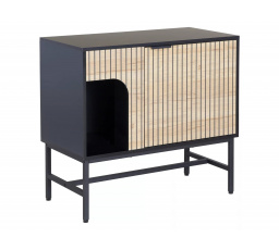 Komoda MAGO K3, Dub/ Černý MAT