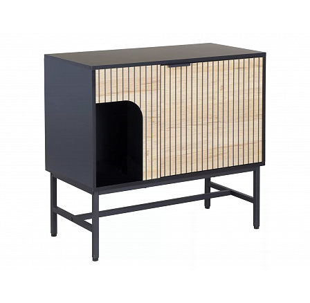 Komoda MAGO K3, Dub/ Černý MAT Komoda MAGO K3, Dub/ Černý MAT