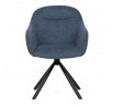 Jídelní židle, modrá, látka, DCH-Y1143 BLUE2