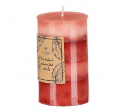 Svíčka aromatická - vánoční punč, parafín, červené odstíny