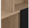 Regál PENTA 738, jackson hickory/černá