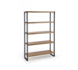 Regál BOLIVAR REG2, dub zlatý/černý