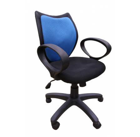 D-8127-1 - kancelářská židle - modrá/černá (MAL)***POSLEDNÍ KUS