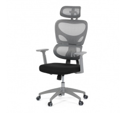 Kancelářská židle, houpací mechanismus, šedá, KA-K2081 GREY