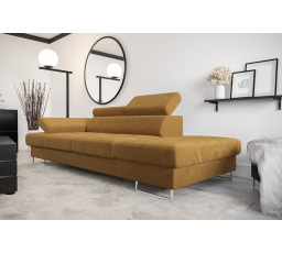 Sofa GALAXY II lenoška 235 cm - žlutá, pravá strana