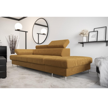 Sofa GALAXY II lenoška 235 cm - žlutá, pravá strana Sofa GALAXY II lenoška 235 cm - žlutá, pravá strana