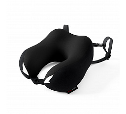 Cestovní polštář na krk, do letadla, z paměťové pěny, černý: Diablo TRAVEL PILLOW