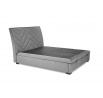 Postel s úložným prostorem CONTINENTAL 1, Šedý Velvet