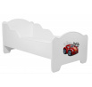 Postel s matrací AMADIS CAR ZIGZAG 160x80 Bílá