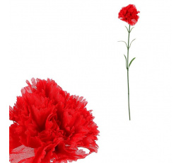 Karafiát - umělá řezaná květina, barva červená
