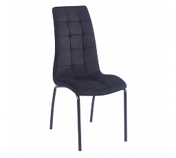Židle velvet černá - černý rám DC2-092V B