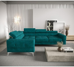 Rohová sedací souprava TOSCANIA 250x180 - levá, tyrkysová