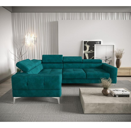 Rohová sedací souprava TOSCANIA 250x180 - levá, tyrkysová Rohová sedací souprava TOSCANIA 250x180 - levá, tyrkysová