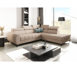Rohová sedací souprava PORTO 225X255 cm - pravá, béžová