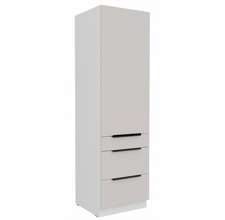 Kuchyňská skříň COMBO - 60 DKS-210 3S1F, Bílá/Kašmír Kuchyňská skříň COMBO - 60 DKS-210 3S1F, Bílá/Kašmír