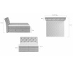 Postel - boxspring MIRIAM - Sawana 05