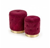 Taburet POLLY sada, bordó Velvet