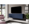 Závěsná TV skříňka Nicole 150 cm - modrá MDF