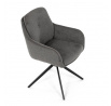 Jídelní židle, šedá, látka, DCH-P3174 GREY2