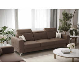 Sofa MALIBU III 245 cm přírodní kůže - Kůže cappuccino